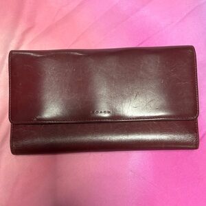 Coach Men's Dark Brown Leather Wallet